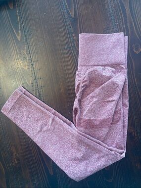 Women’s butt lifting leggings in Heather Mauve - High Waist Comfort